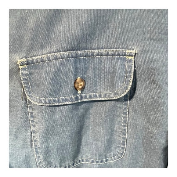 Saddlebred Denim Lined Button Down‎ Shirt Jacket Blue Warm Men Size XL - Picture 3 of 8